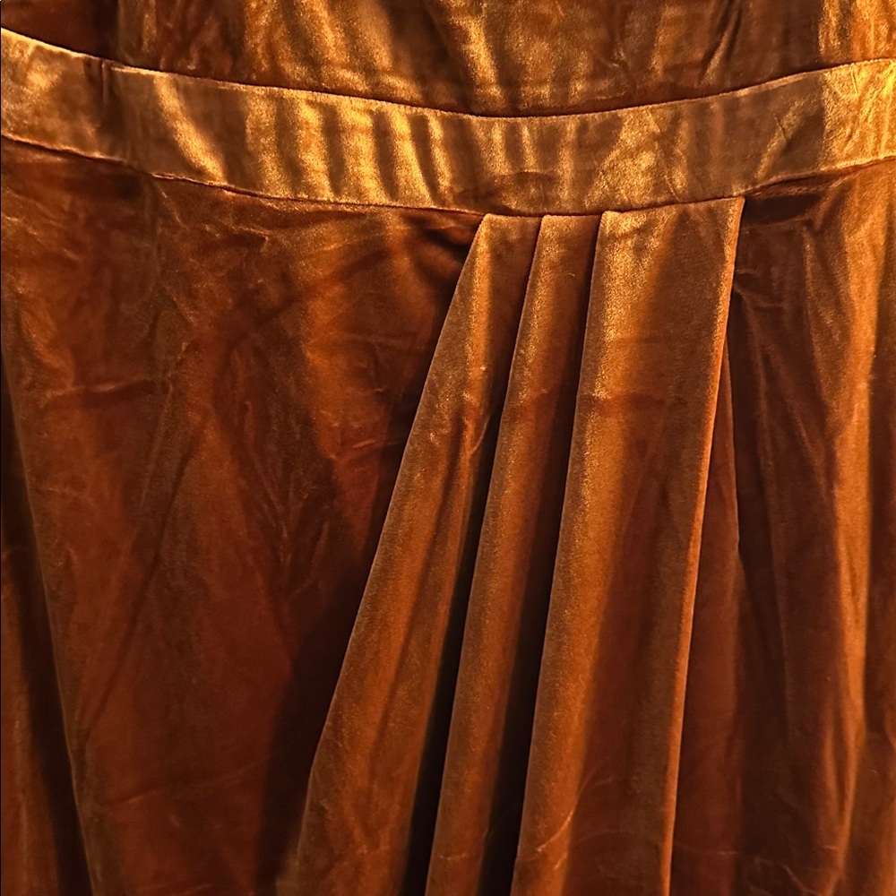 Lulus Elegant Brown Velvet Gown NWT XL - Picture 5 of 6